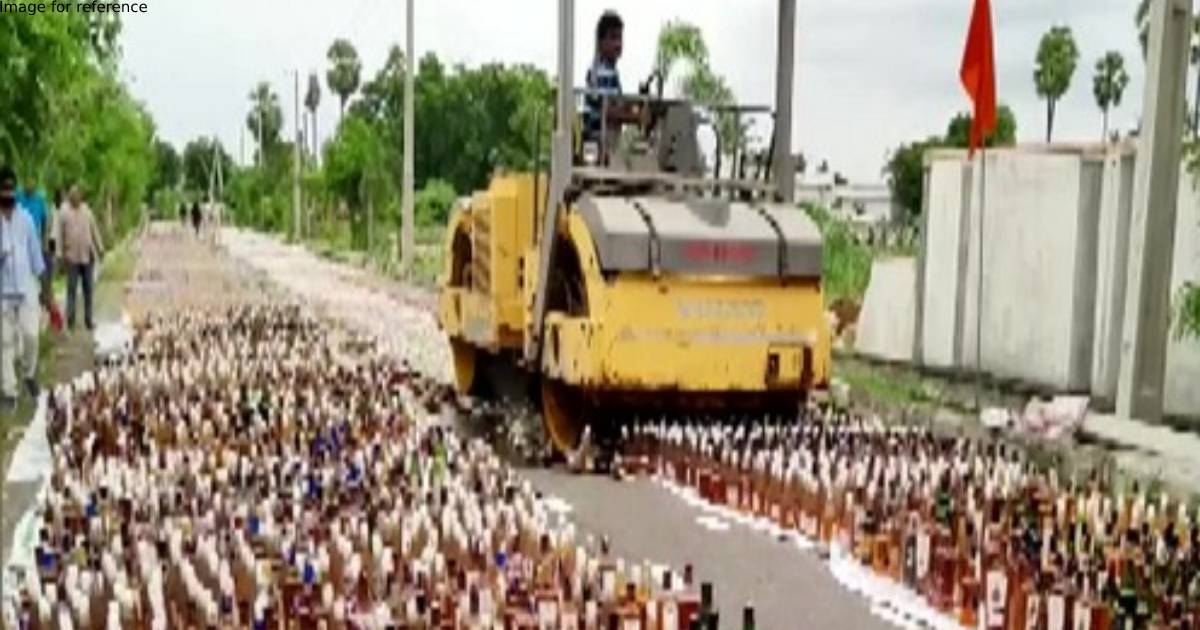 Illegal liquor worth Rs 5.47 cr destroyed in Andhra Pradesh